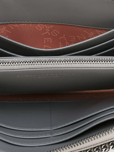 Stella Mccartney Falabella Wallet In Grey
