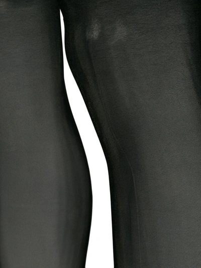 Shop Maison Close Sheer Knee Length Stockings In Black