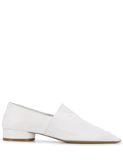 Shop Maison Margiela 4-stitches Loafers In White