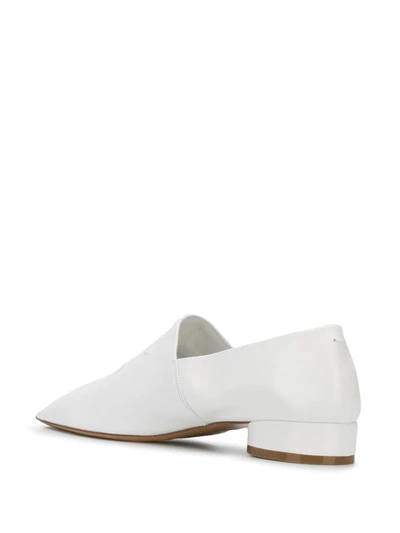 Shop Maison Margiela 4-stitches Loafers In White