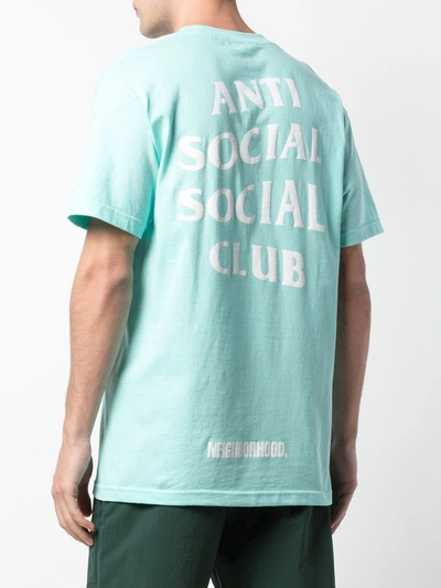Shop Anti Social Social Club Turbo Print T-shirt In Blue