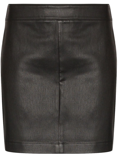 Shop Helmut Lang High-waist Mini Skirt In Black