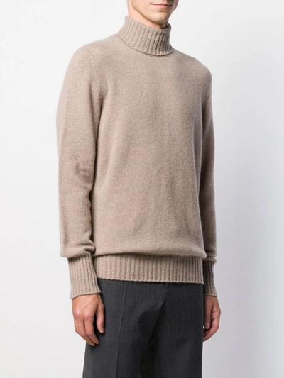 Shop Drumohr Turtleneck Jumper In 540 Beige Freddo