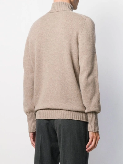 Shop Drumohr Turtleneck Jumper In 540 Beige Freddo