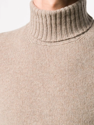 Shop Drumohr Turtleneck Jumper In 540 Beige Freddo