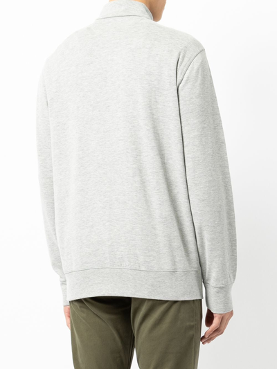 Shop Polo Ralph Lauren Embroidered Logo Sweatshirt In Grau