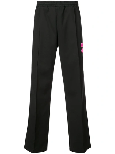 Shop Off-white Side Panelled Track Pants In Black