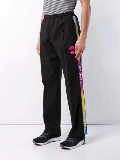 Shop Off-white Side Panelled Track Pants In Black