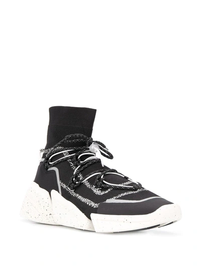 Shop Kenzo K-sock Sneakers In Black