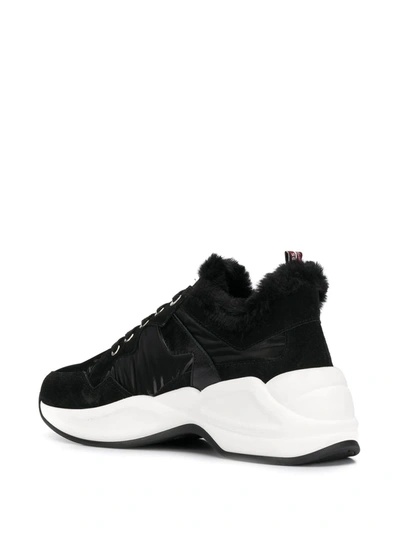Tosca Blu Two Tone Low Top Sneakers In Black