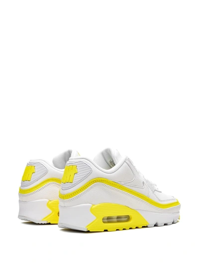 Shop Nike X Undefeated Air Max 90 "white/optic Yellow" Sneakers