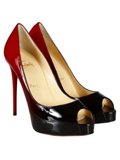 Shop Christian Louboutin New Very Price 120 Pumps In Black-red/black