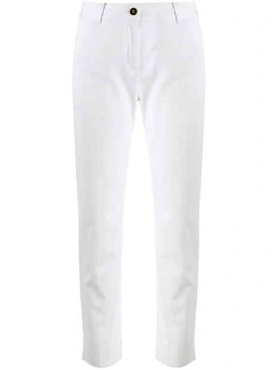 Shop Dolce & Gabbana Cropped Trousers In White
