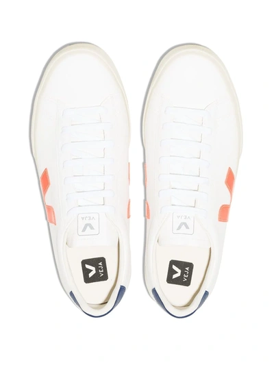 Shop Veja Campo Chromefree Sneakers In White