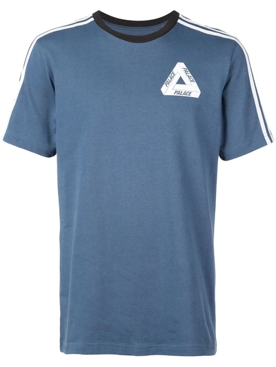 Shop Palace X Adidas Logo T-shirt In Blue
