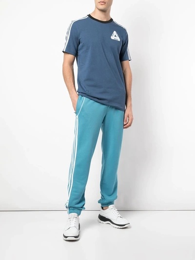 Shop Palace X Adidas Logo T-shirt In Blue