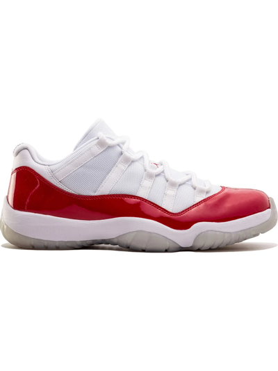 Shop Jordan Air  11 Retro Low "cherry" Sneakers In White