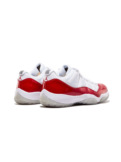 Shop Jordan Air  11 Retro Low "cherry" Sneakers In White