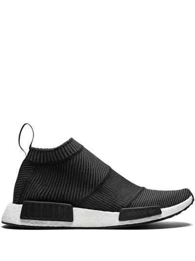 Shop Adidas Originals Nmd_cs1 Primeknit "winter Wool" Sneakers In Black