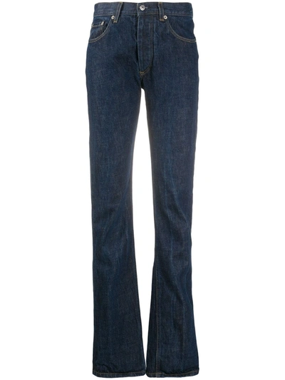 Pre-owned Helmut Lang 1990s High-waisted Bootcut Jeans In Blue