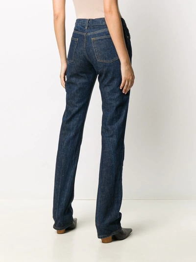 Pre-owned Helmut Lang 1990s High-waisted Bootcut Jeans In Blue