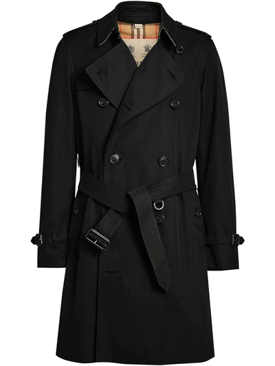 Shop Burberry The Chelsea Heritage Trench Coat In Black