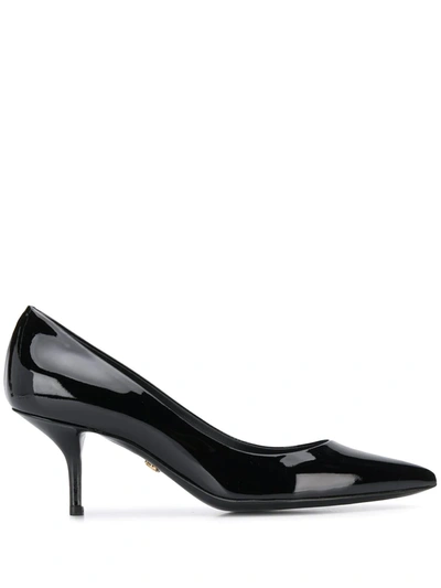 Shop Dolce & Gabbana 90mm Patent Leather Pumps In Black