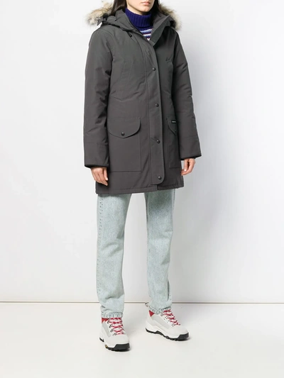 Shop Canada Goose Parka Coat In Grey