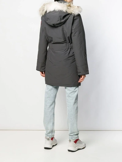 Shop Canada Goose Parka Coat In Grey