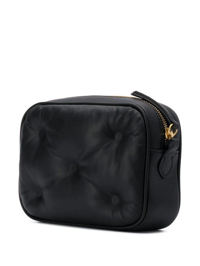 Shop Maison Margiela Logo Patch Crossbody Bag In Black