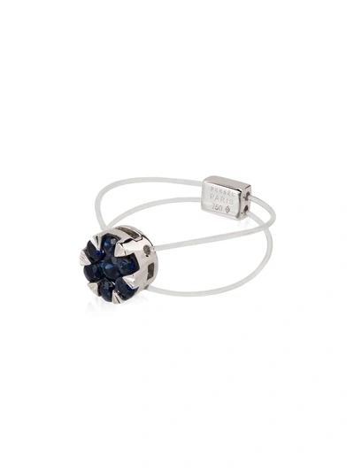 Shop Persée 18kt White Gold Sapphire Ring In Metallic