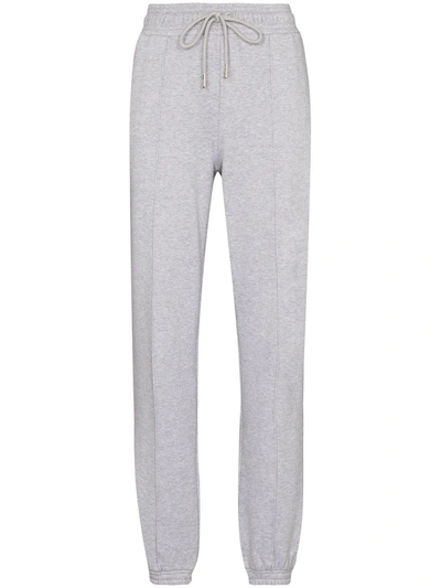 Shop Ninety Percent Straight-leg Drawstring Track Pants In Grey