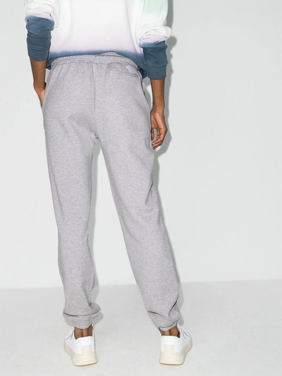 Shop Ninety Percent Straight-leg Drawstring Track Pants In Grey