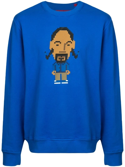 Shop Mostly Heard Rarely Seen 8-bit Foshizz Sweatshirt In Blue