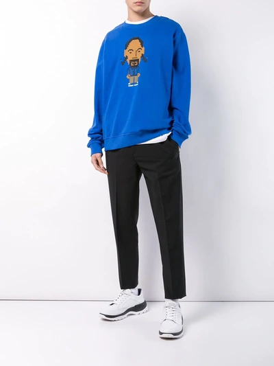 Mostly Heard Rarely Seen 8-bit Foshizz Sweatshirt In Blue