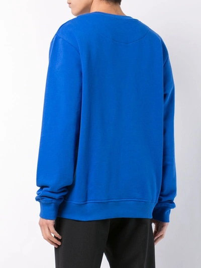 Shop Mostly Heard Rarely Seen 8-bit Foshizz Sweatshirt In Blue