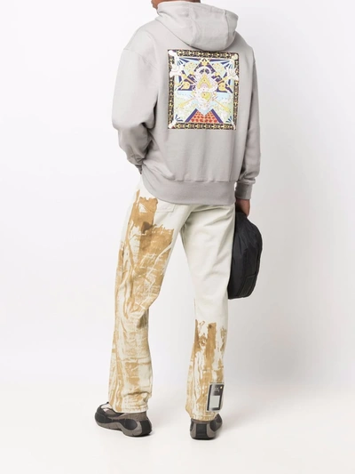 Daily Paper Logo-print Cotton Hoodie In Grau