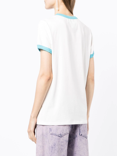 Shop Natasha Zinko Graphic-print Short-sleeved T-shirt In White