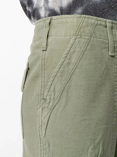 Shop Frame Slim-fit Cargo-style Trousers In Green