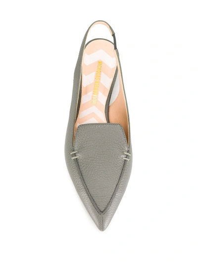 Shop Nicholas Kirkwood 18mm Beya Slingback Shoes In Grey