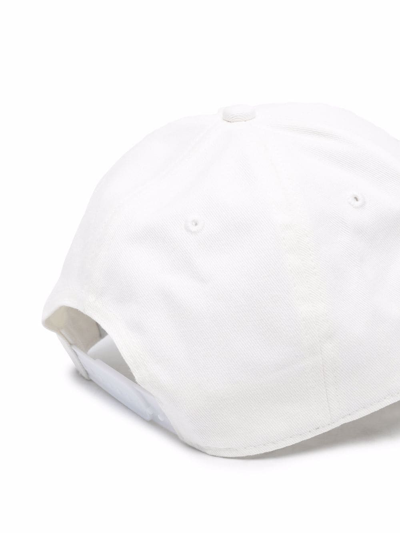 Golden Goose Logo-patch Cap In Weiss