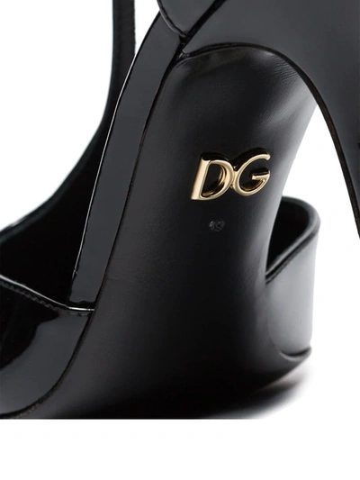 Shop Dolce & Gabbana T-bar 105mm Pumps In Black