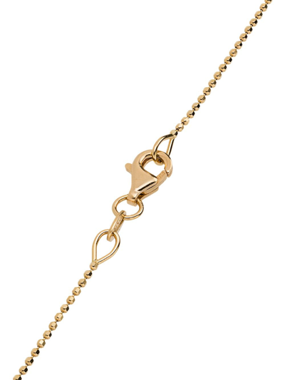 Shop Andrea Fohrman Crescent Moon Diamond Necklace In Yellow Gold