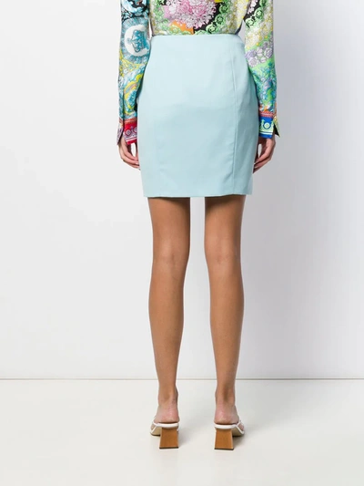 Pre-owned Versace '1990s Straight-fit Skirt In Blue