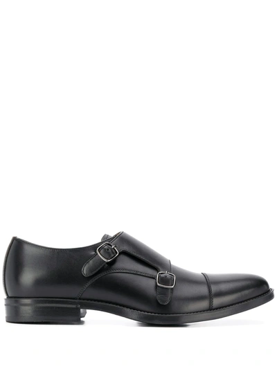 Shop Scarosso Monk Strap Shoes In Black
