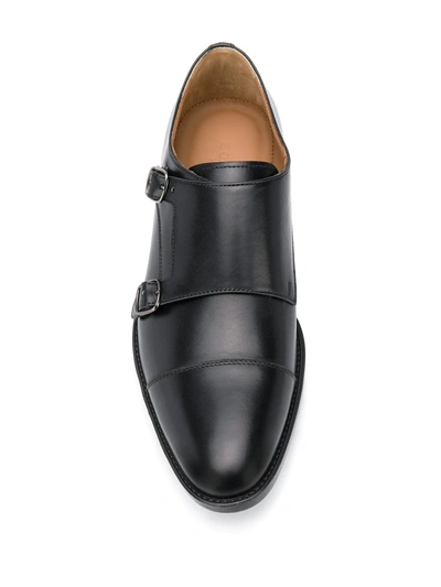 Scarosso Monk Strap Shoes In Black