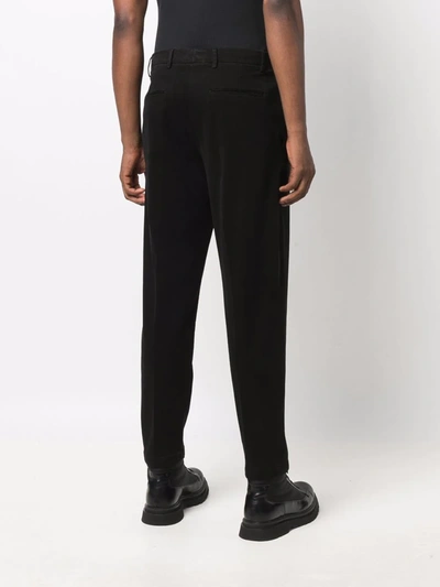 Shop Dell'oglio Mid-rise Straight-leg Chinos In 黑色