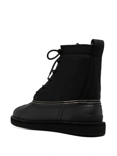 Suicoke Alal Lace-up Ankle Boots In Black