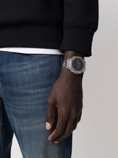 G-shock Ga700ske-7aer Transparent 45.5mm In Neutrals