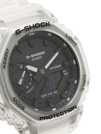 Shop G-shock Ga700ske-7aer Transparent 45.5mm In Neutrals